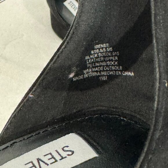 STEVE MADDEN Irene-M Black Suede Heels - Size 8 - NEW! - Picture 4 of 12